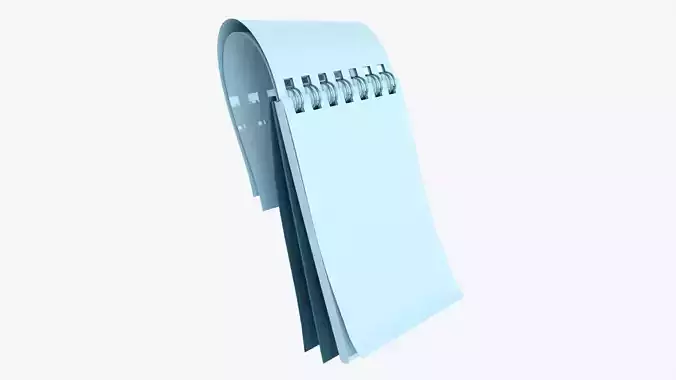 Notebook pad with spiral 01 flipped v2