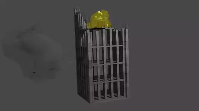 Apocalyptic City Building 3D model