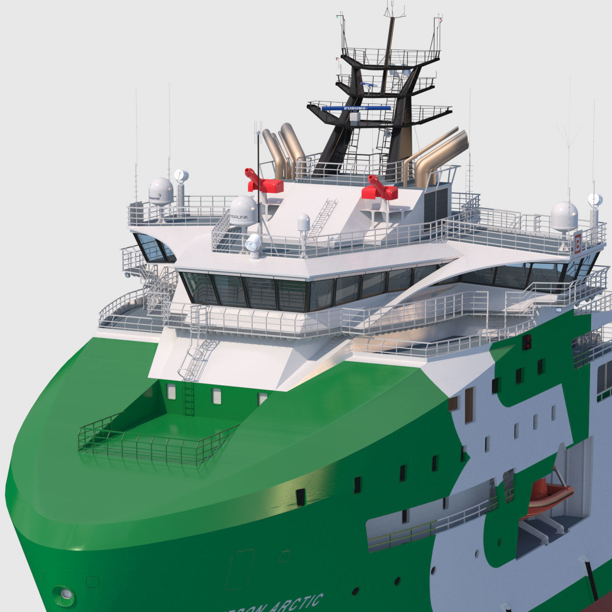 Anchor Handling Tug Supply Vessel BOURBON ARCTIC 3D model_5