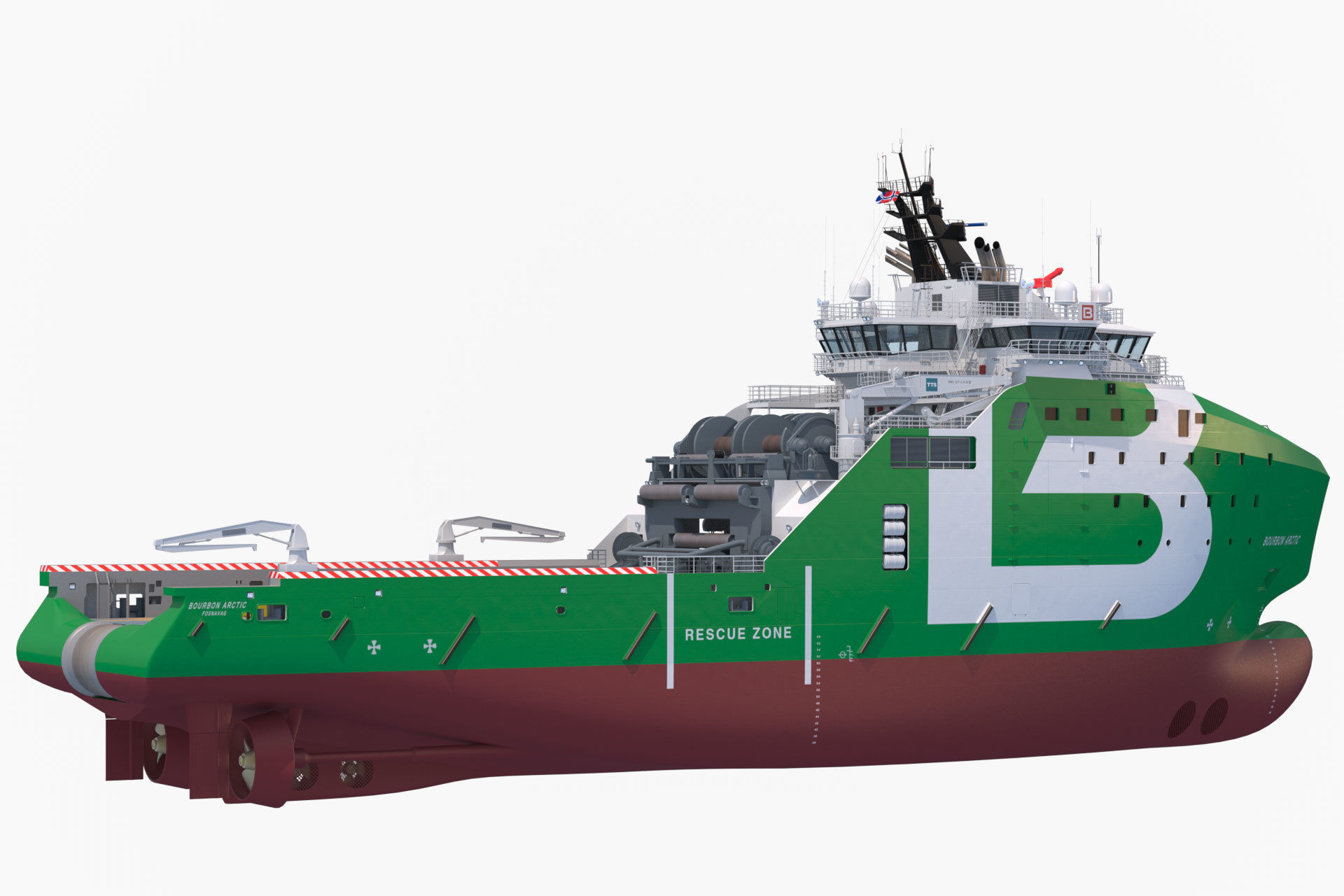 Anchor Handling Tug Supply Vessel BOURBON ARCTIC 3D model_3