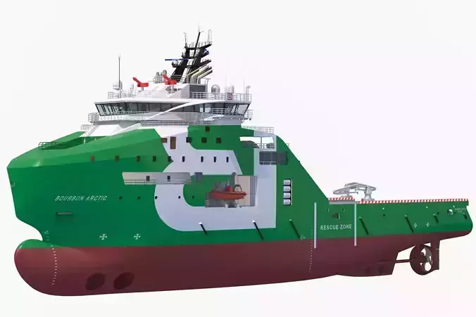 Anchor Handling Tug Supply Vessel BOURBON ARCTIC 3D model
