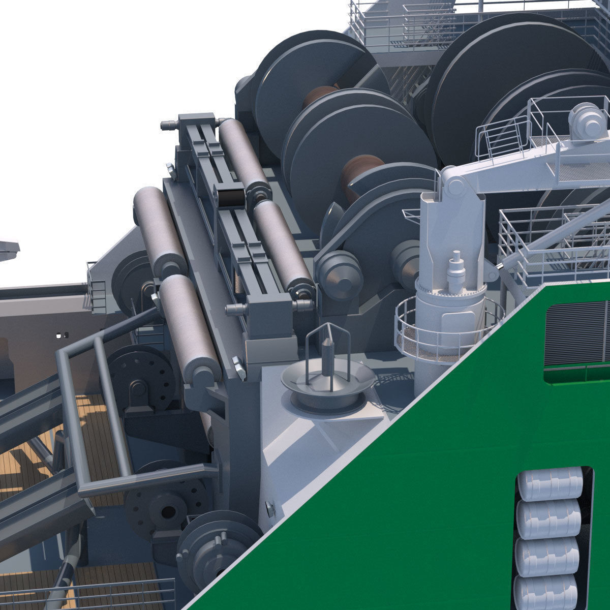 Anchor Handling Tug Supply Vessel BOURBON ARCTIC 3D model_9