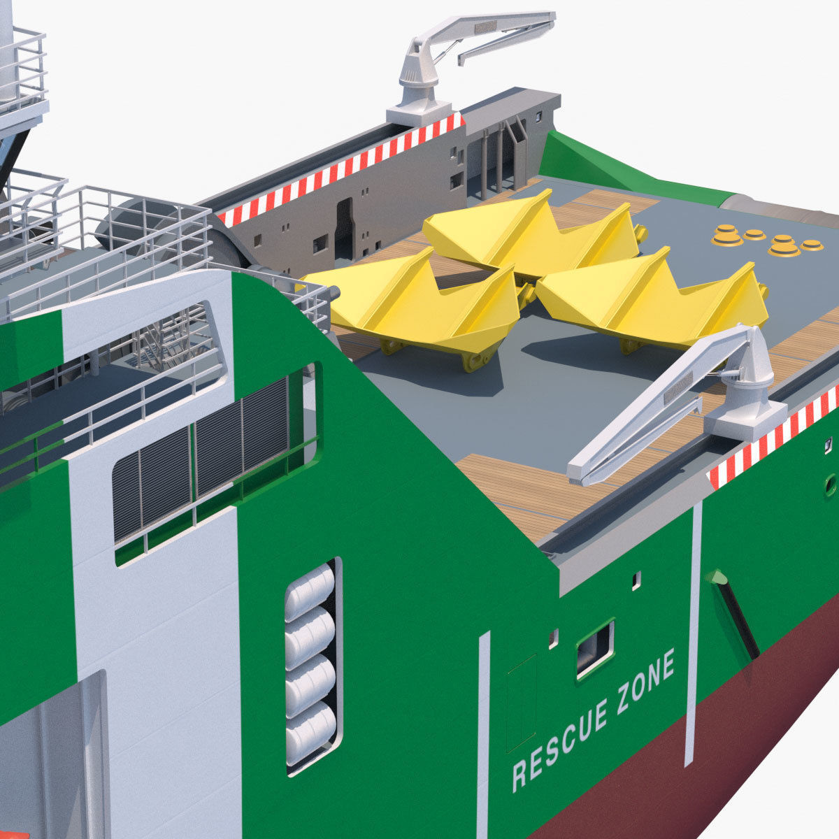 Anchor Handling Tug Supply Vessel BOURBON ARCTIC 3D model_7