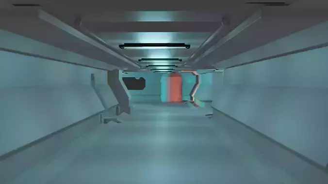 Sci-fi Scene for renders 3D model