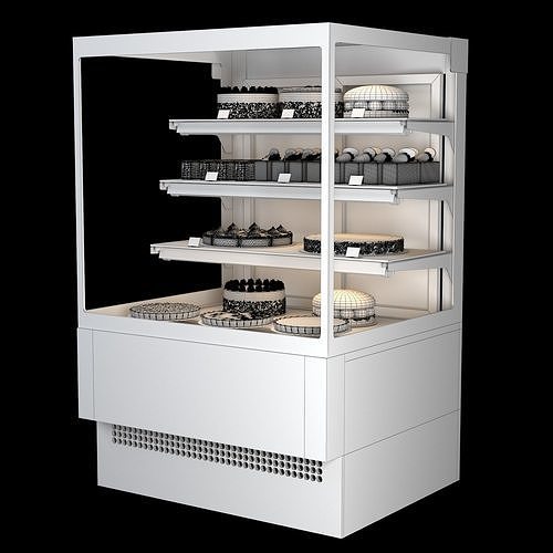 Pastry display EVO K 3D model 5