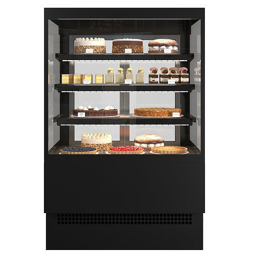Pastry display EVO K 3D model 3