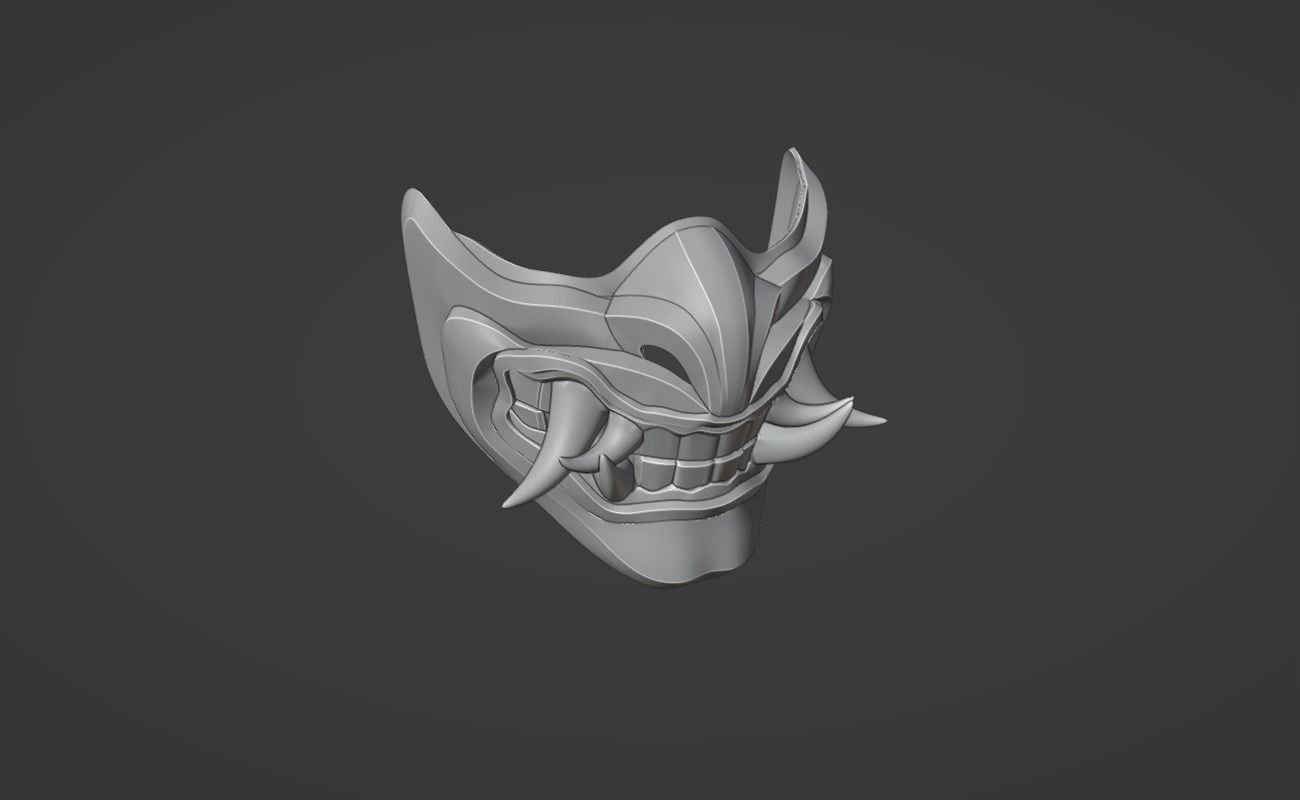 Sub Zero mask from Mortal Kombat 11 - Grand Icy Master 3D print model_8