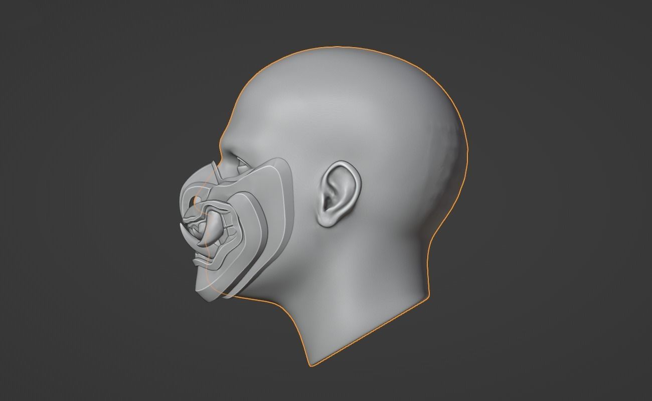 Sub Zero mask from Mortal Kombat 11 - Grand Icy Master 3D print model_2