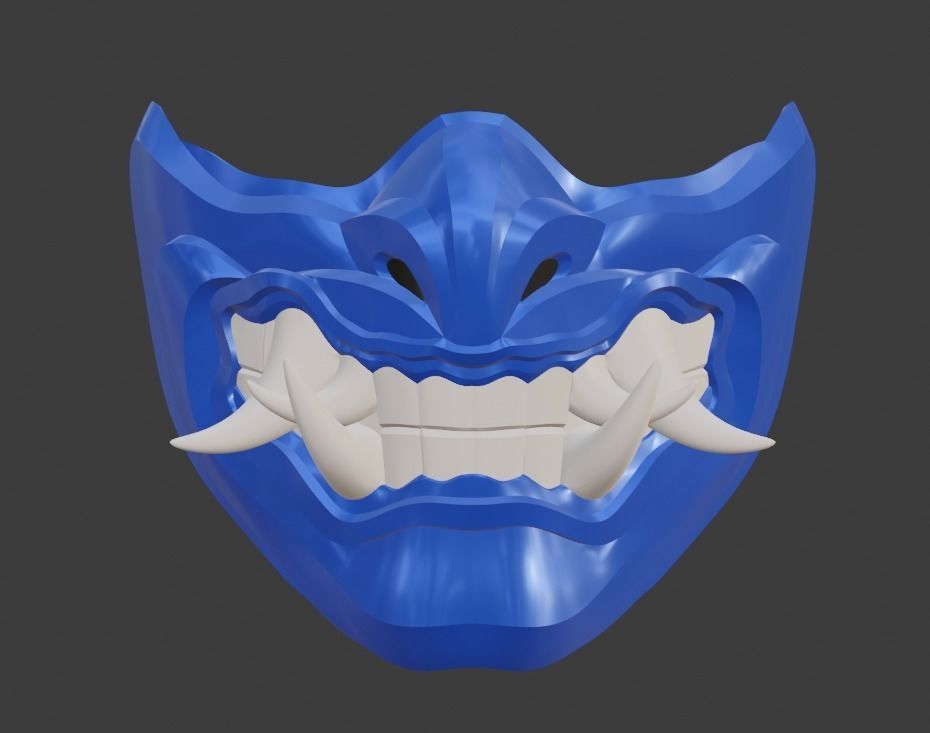 Sub Zero mask from Mortal Kombat 11 - Grand Icy Master 3D print model_15