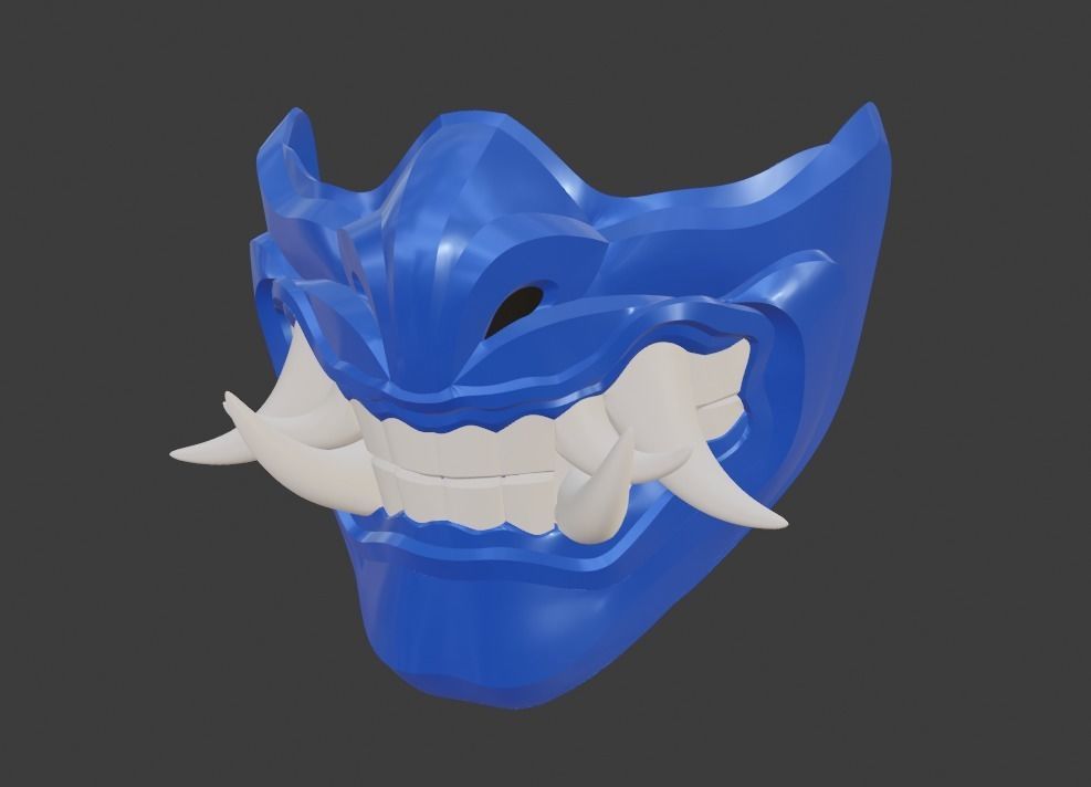 Sub Zero mask from Mortal Kombat 11 - Grand Icy Master 3D print model_18