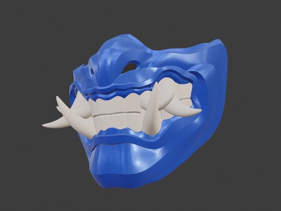 Sub Zero mask from Mortal Kombat 11 - Grand Icy Master 3D print model_20