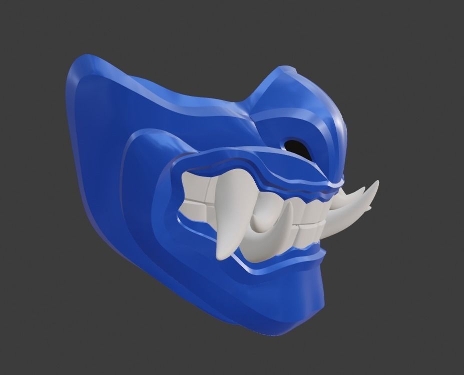 Sub Zero mask from Mortal Kombat 11 - Grand Icy Master 3D print model_19