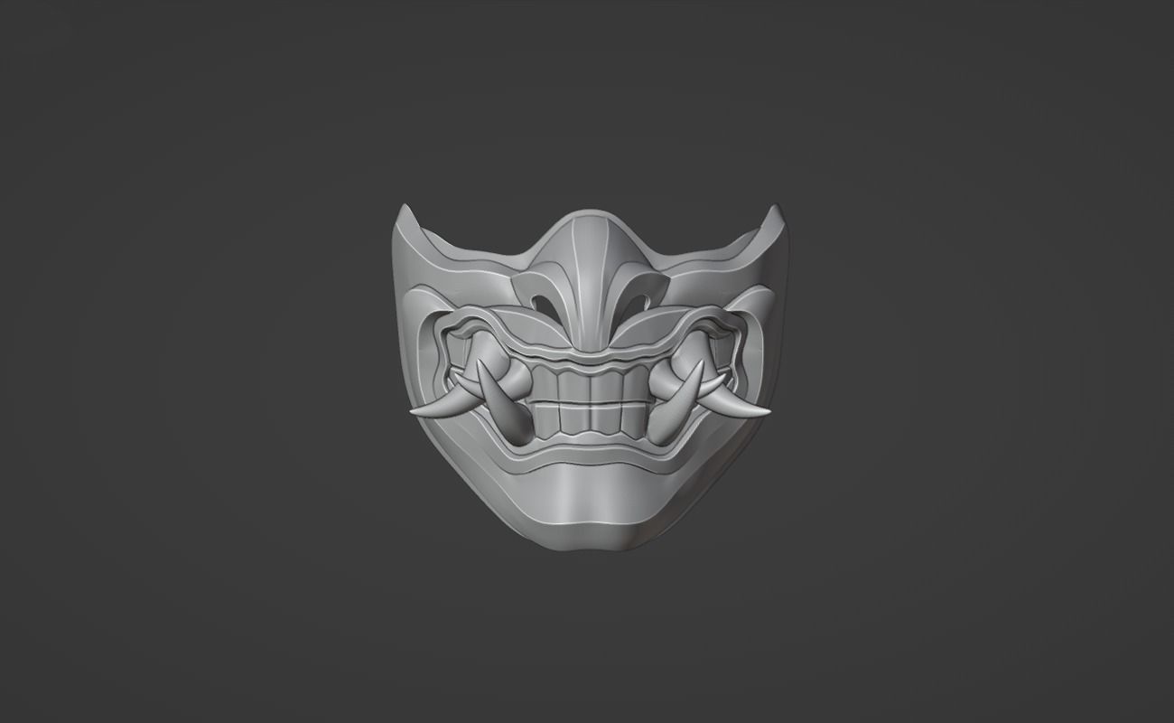 Sub Zero mask from Mortal Kombat 11 - Grand Icy Master 3D print model_11