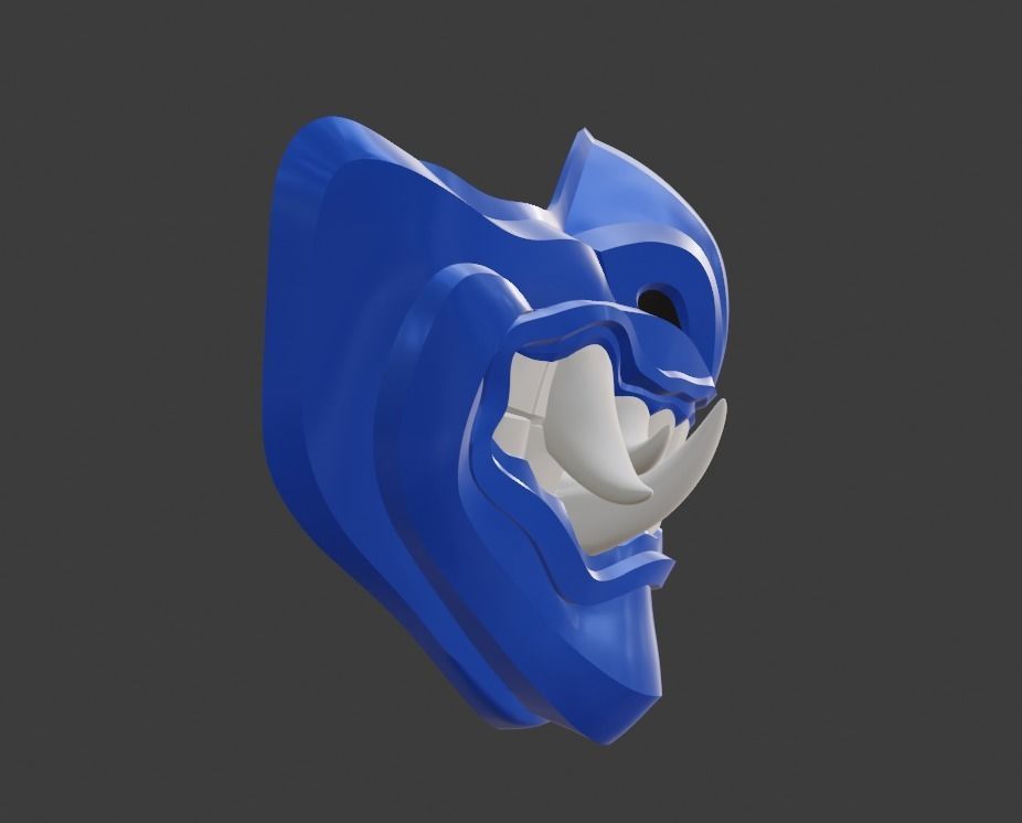 Sub Zero mask from Mortal Kombat 11 - Grand Icy Master 3D print model_17
