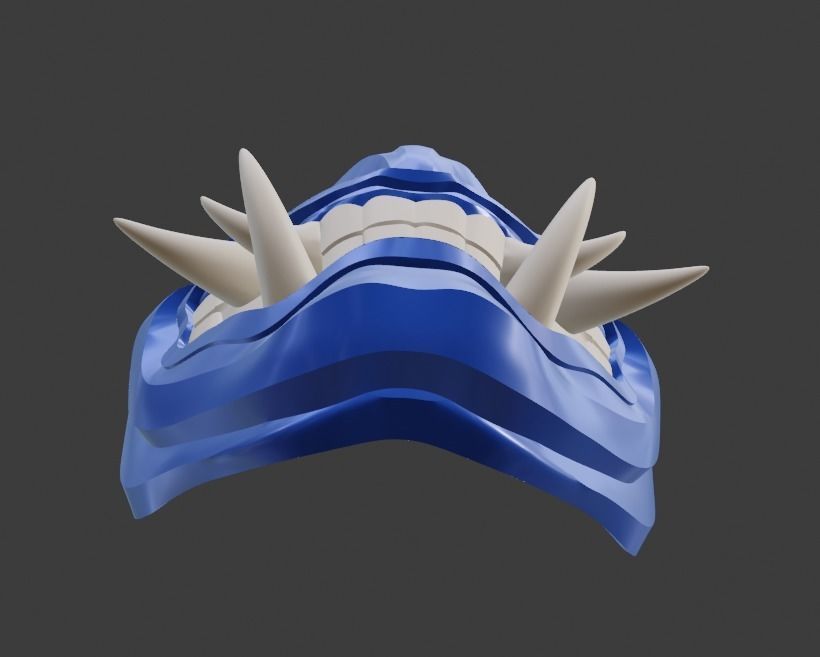 Sub Zero mask from Mortal Kombat 11 - Grand Icy Master 3D print model_22