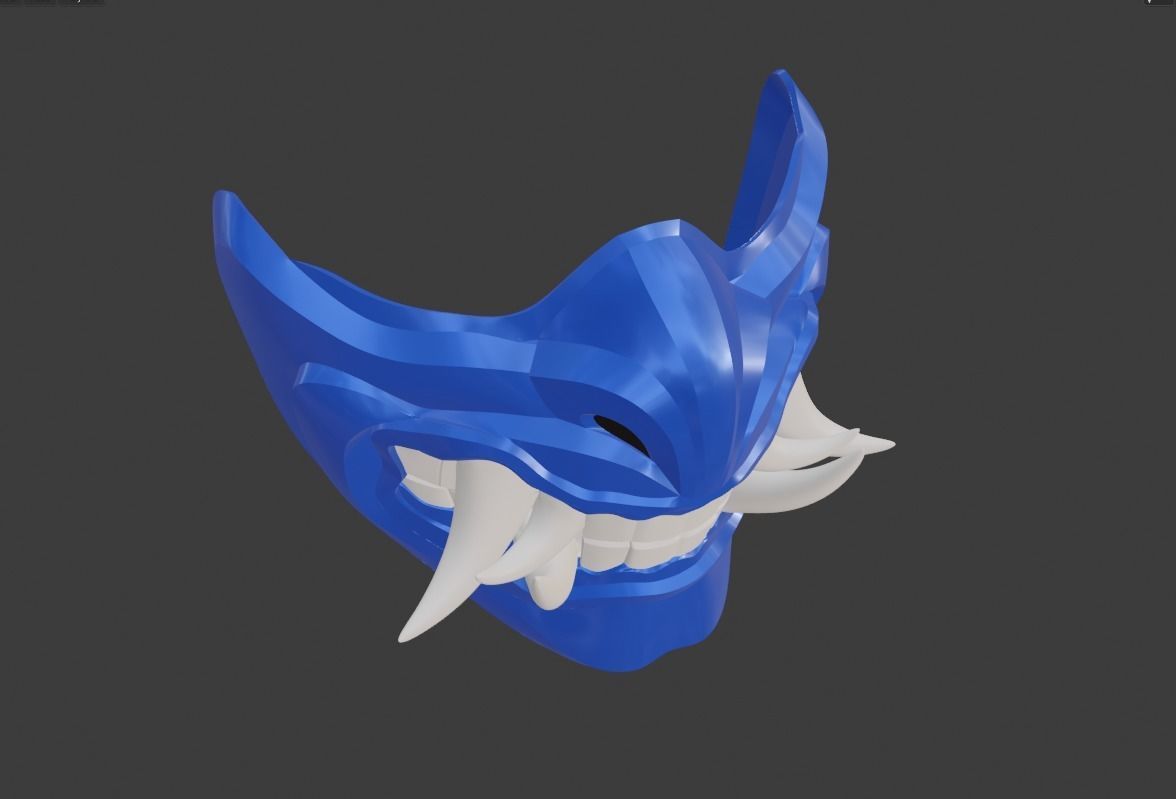 Sub Zero mask from Mortal Kombat 11 - Grand Icy Master 3D print model_21