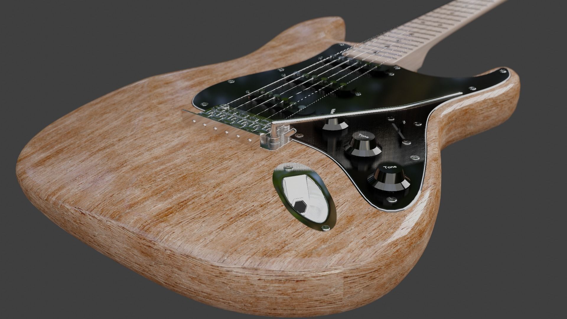 Fender Stratocaster 3D model_2