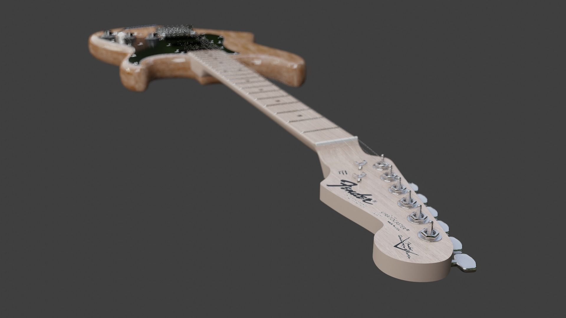 Fender Stratocaster 3D model_1
