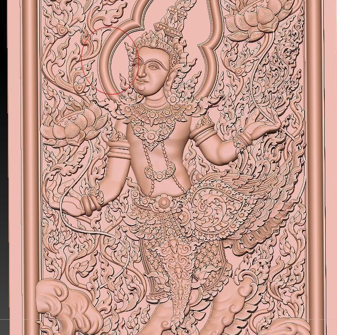 The Kinaree In Forrnce For Door or Windows For CNC 3D print model_1