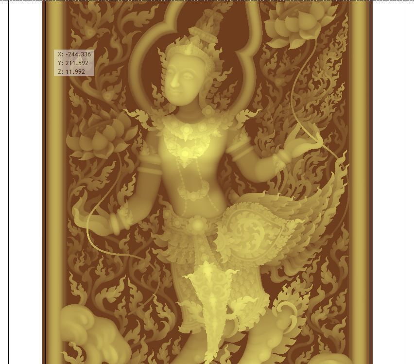 The Kinaree In Forrnce For Door or Windows For CNC 3D print model_2