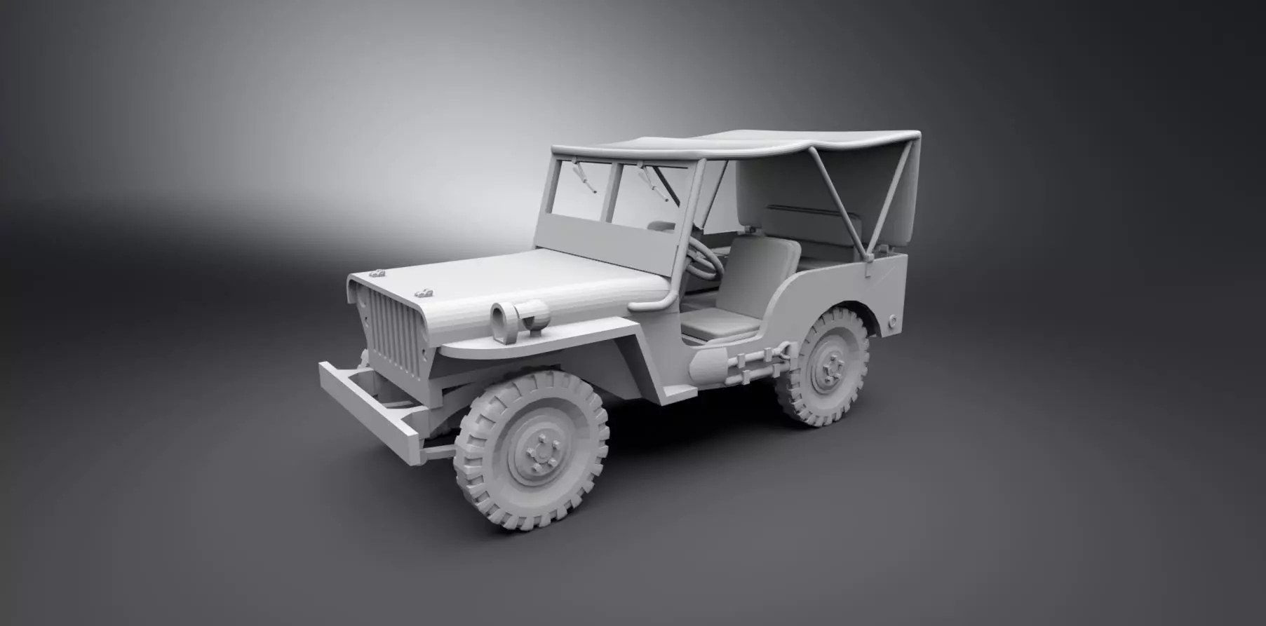 Jeep Willys MB Scale Model 3D print model_0