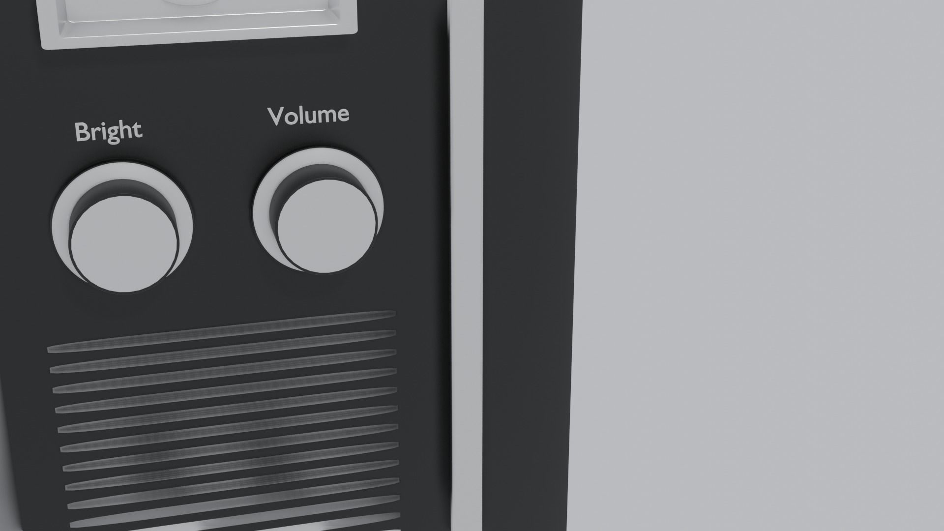 tv interior Low-poly 3D model_3