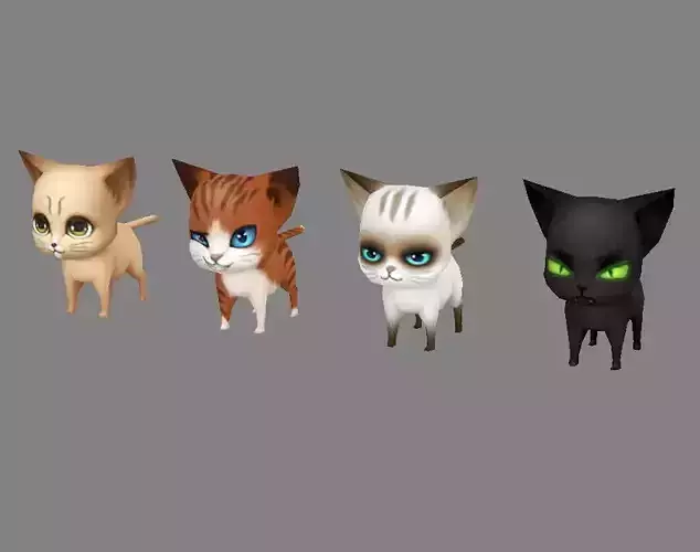 Cartoon kitten - cat 