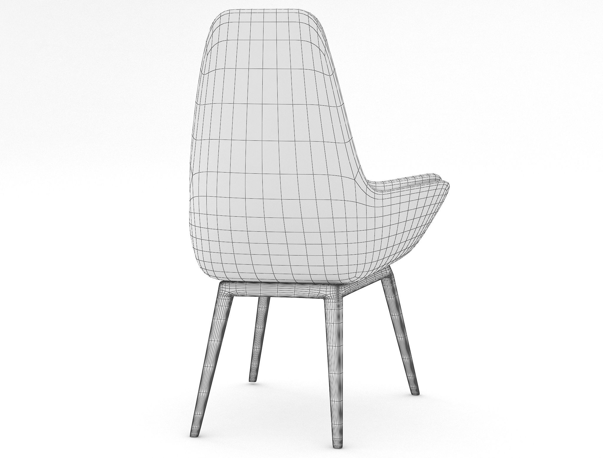 Dining Table 3D model_12