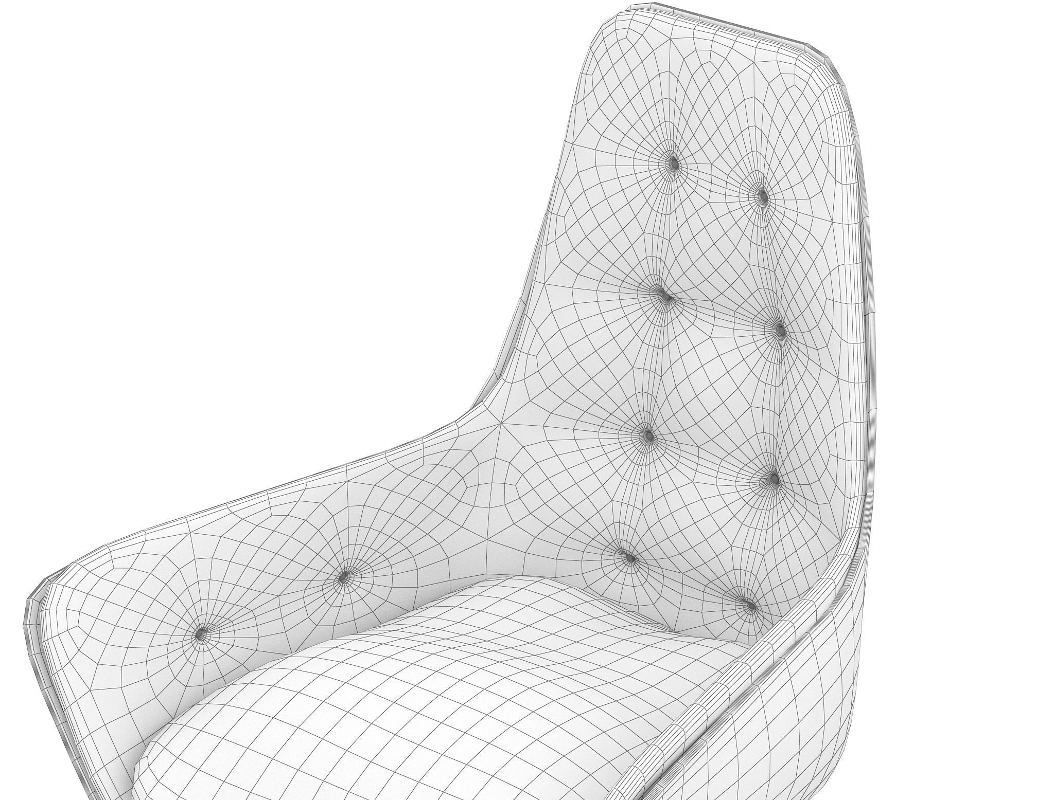 Dining Table 3D model_13