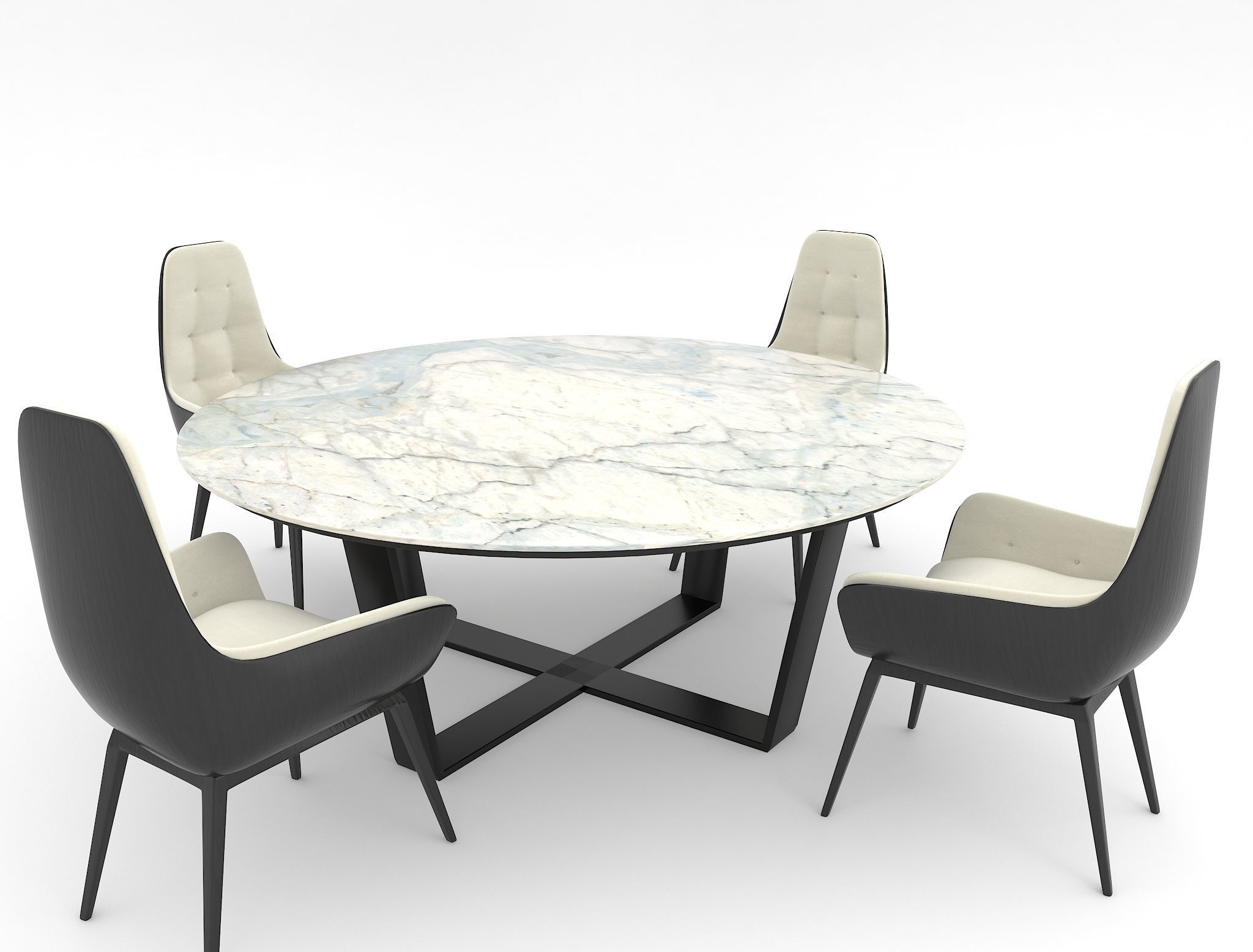 Dining Table 3D model_3