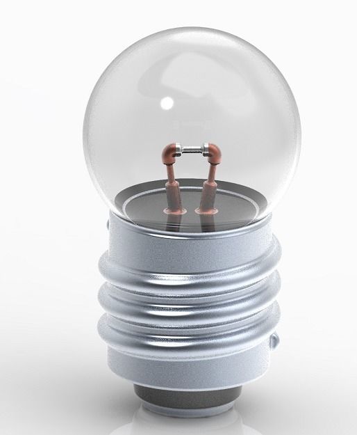 Torch Light Bulb 3D print model_1