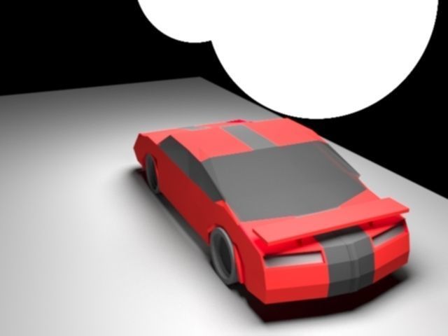 Low Poly Car race Low-poly 3D model_1