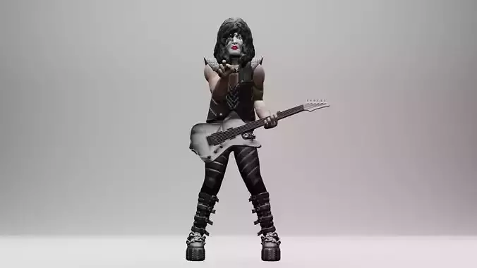 Paul stanley Kiss - 3Dprinting 3D print model
