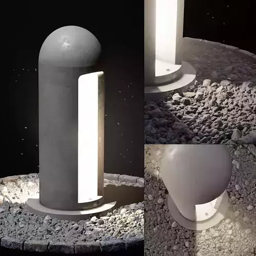 Outdoor luminaire eevee Low-poly 3D model