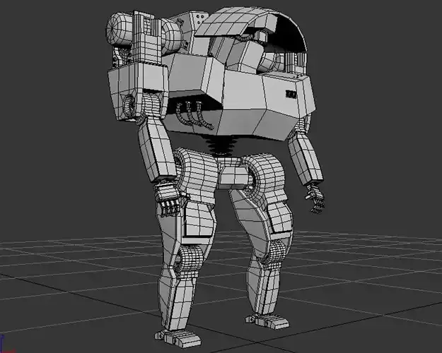 Russeger Mech 3D print model
