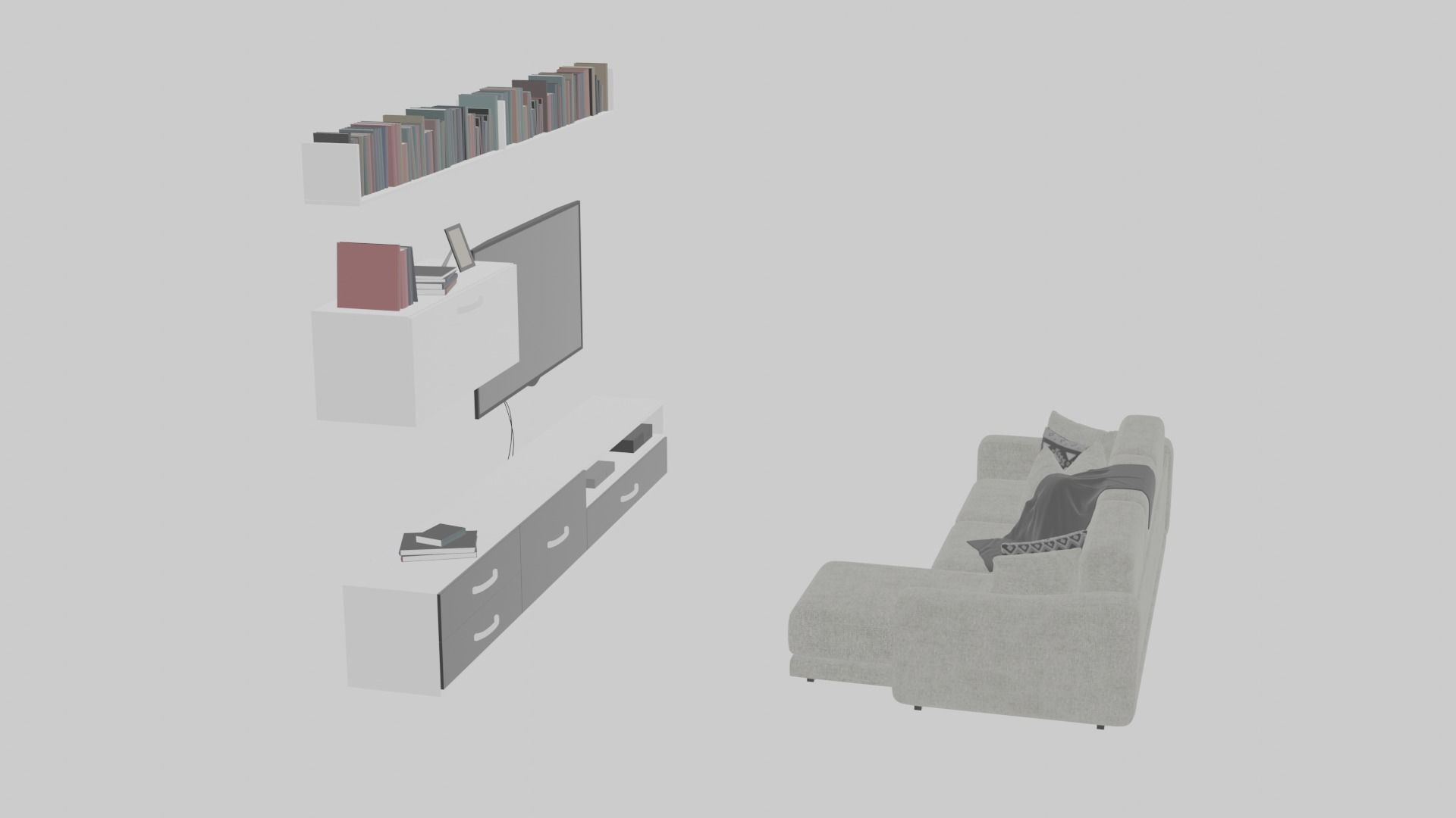 Modern house Collection 3D model_1