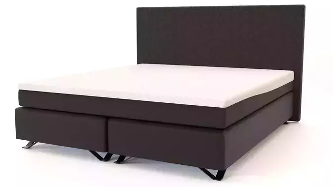Bed with mattress