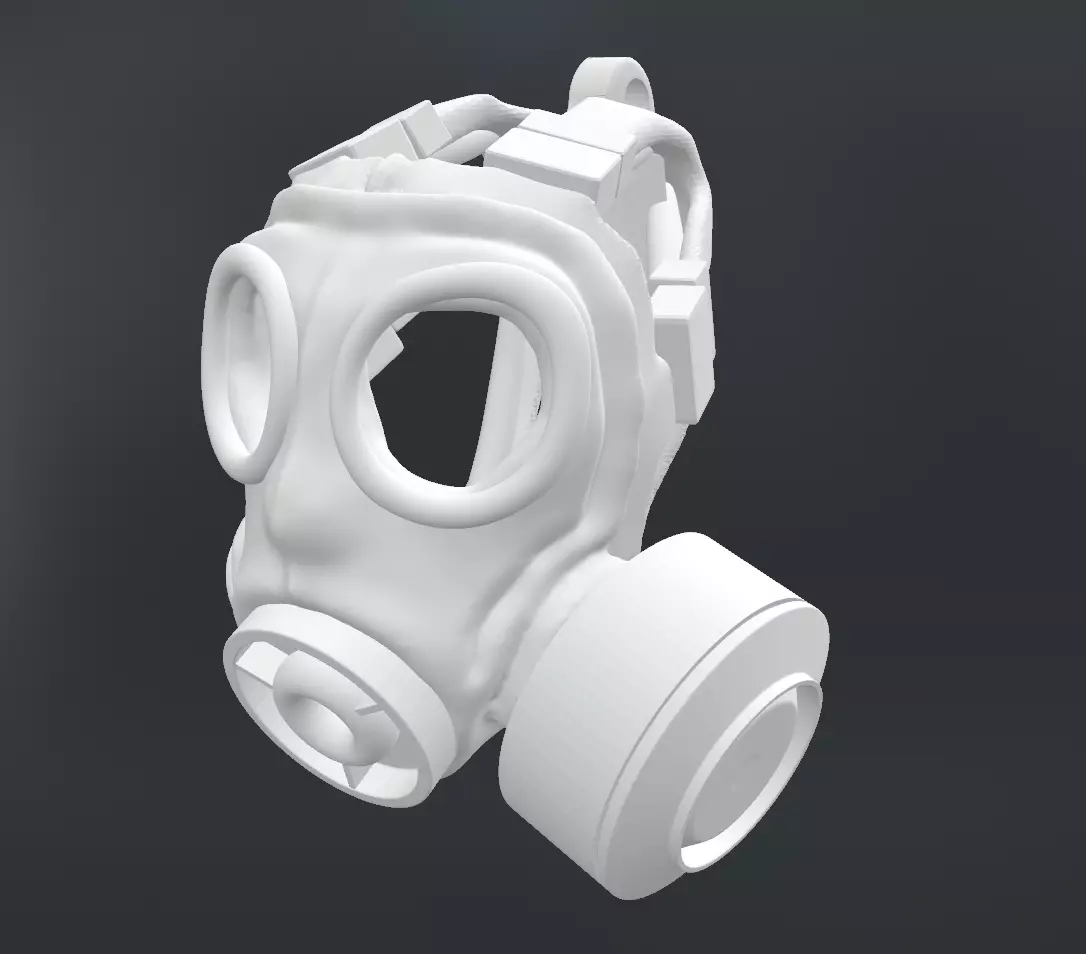 GAS MASK KEYCHAIN FROM CALL OF DUTY WARZONE 3D print model