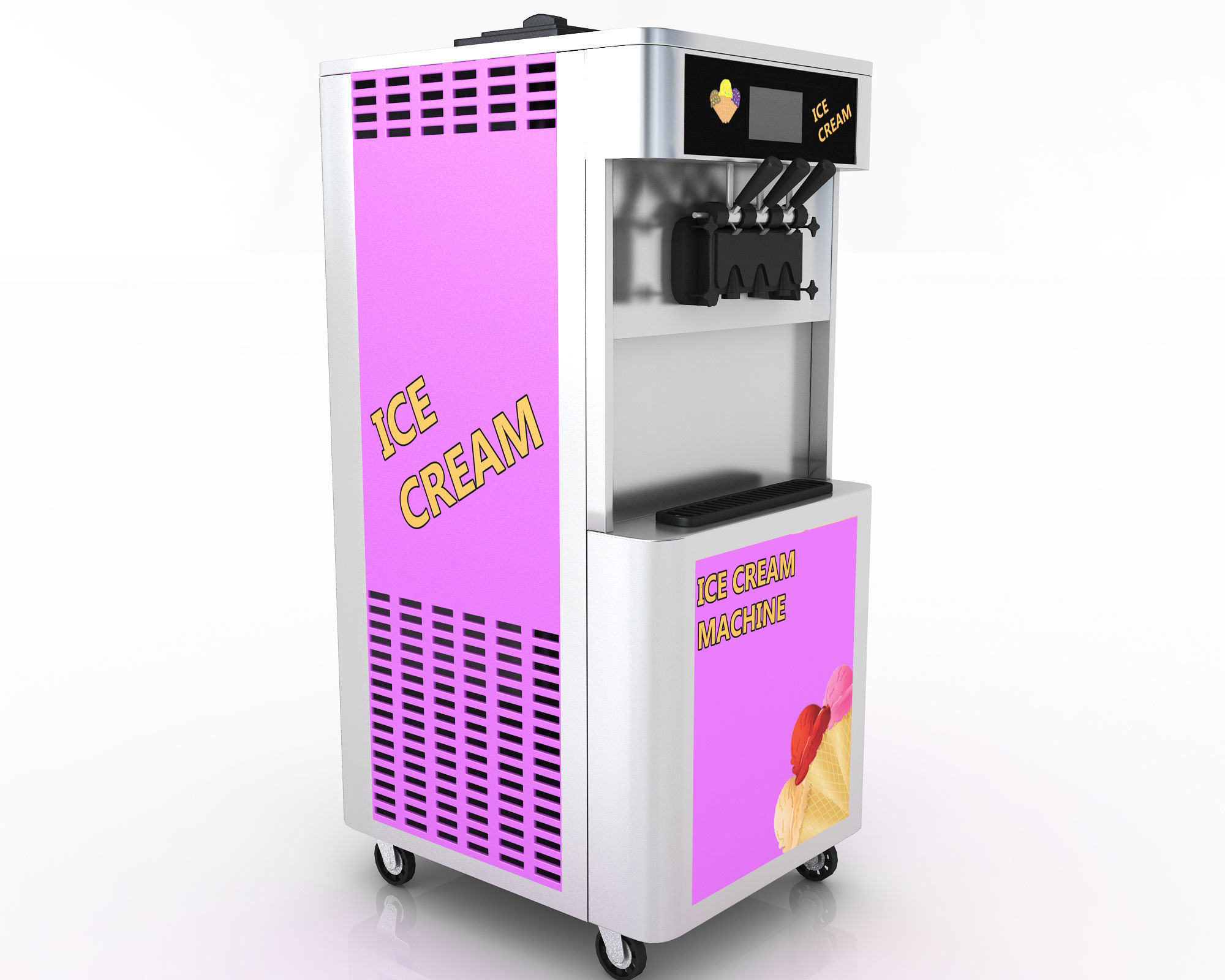 Ice Cream Dispenser 3D model_3