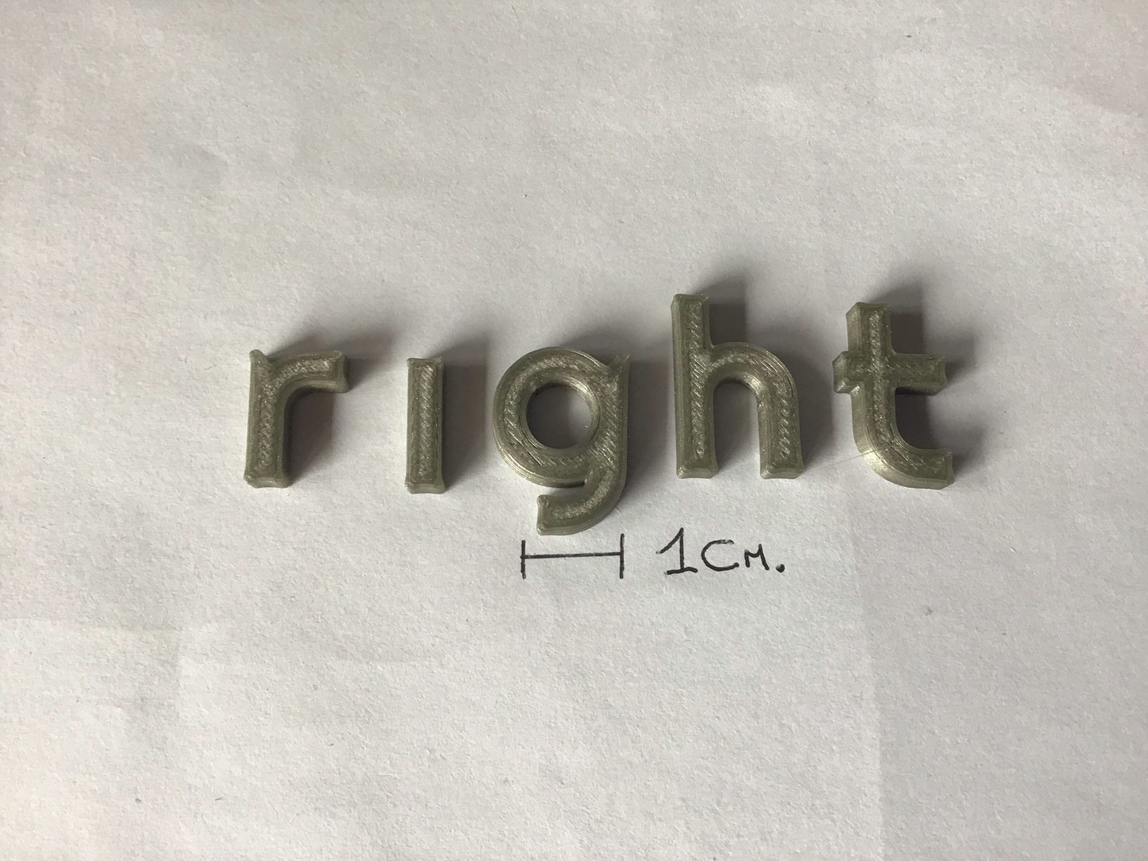 RIGHT uppercase and lowercase 3D Letters STL FILE 3D print model_5