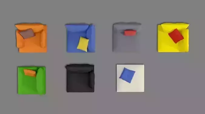 Modular Sofas Of Different Colours