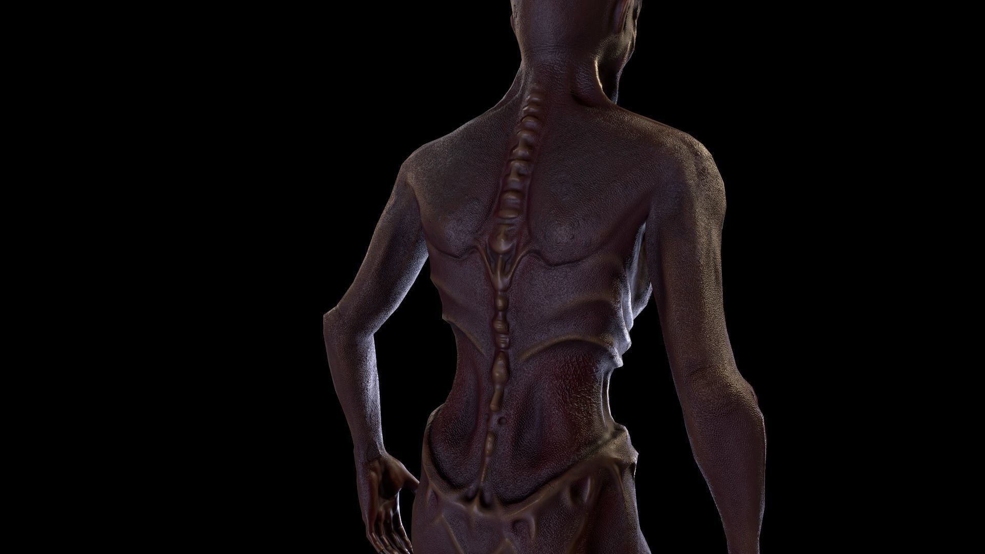 Alien Soldier Low-poly 3D model_20