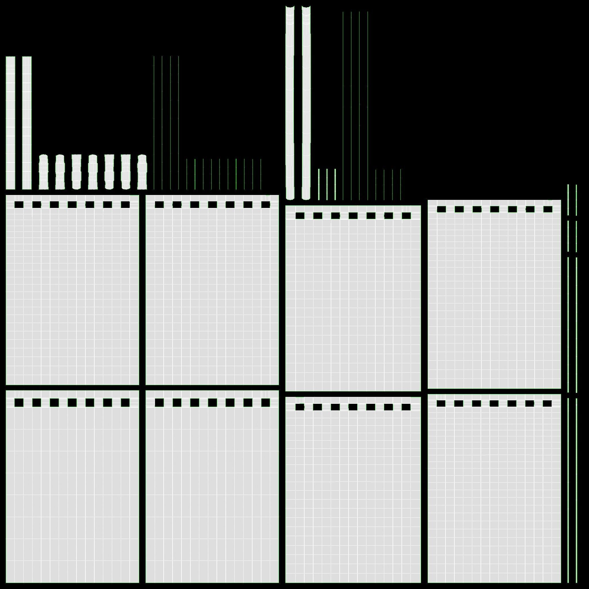 Notebook pad with spiral 02 opened 3D model_15