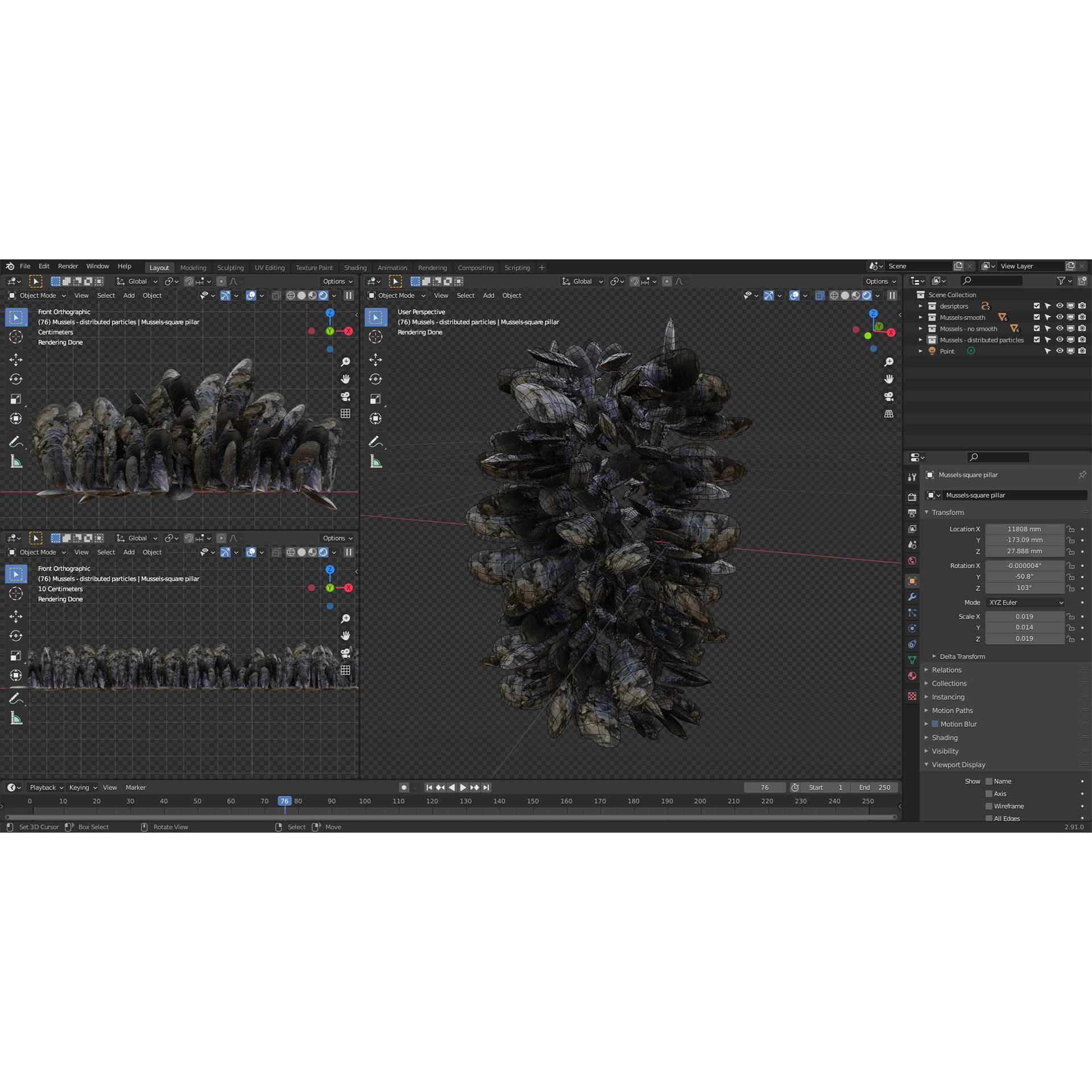 Boardwalk pier jetty floating dock kitbash for river mooring 3D model_7