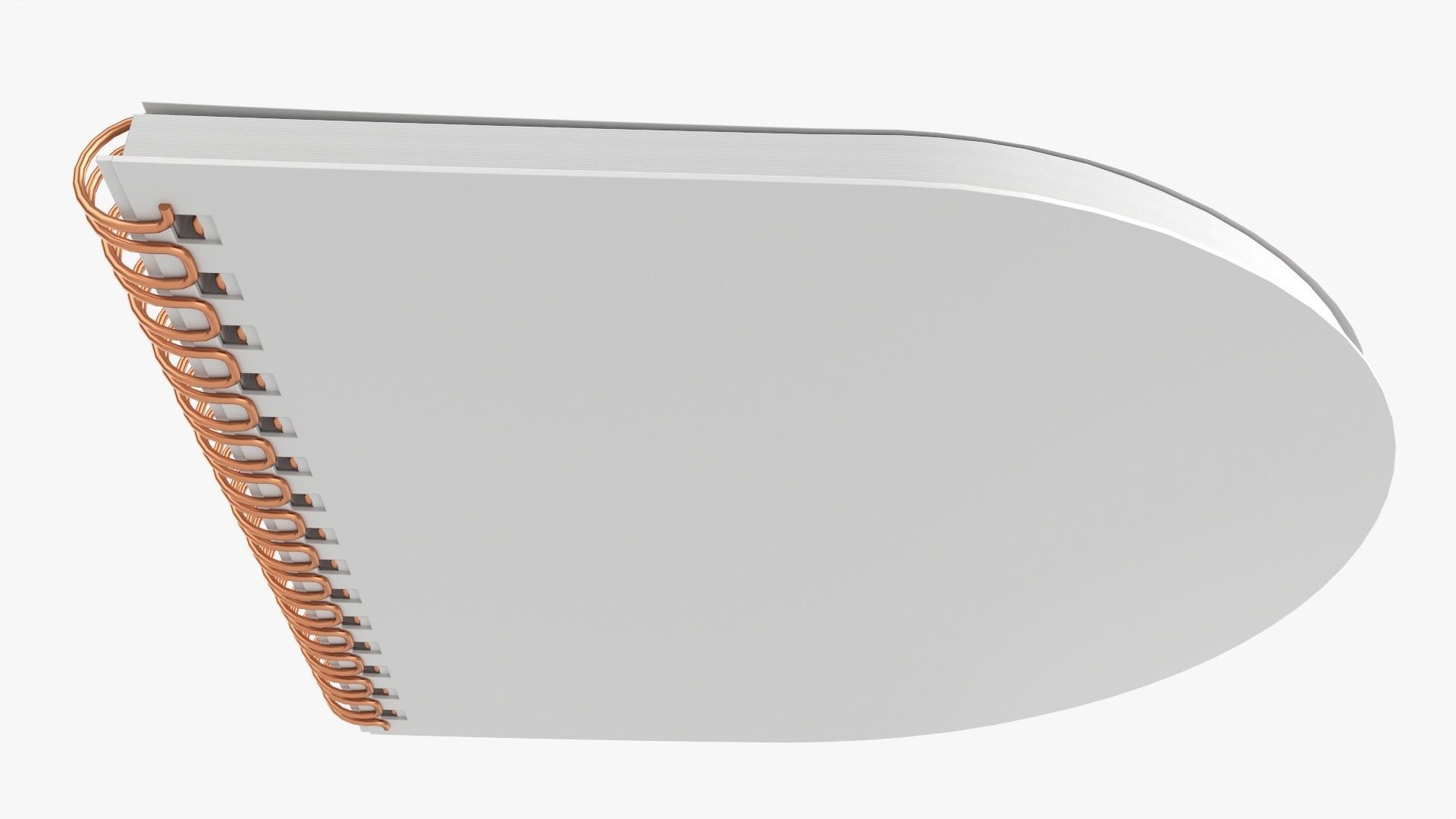 Notebook pad with spiral 03 flipped 3D model_8