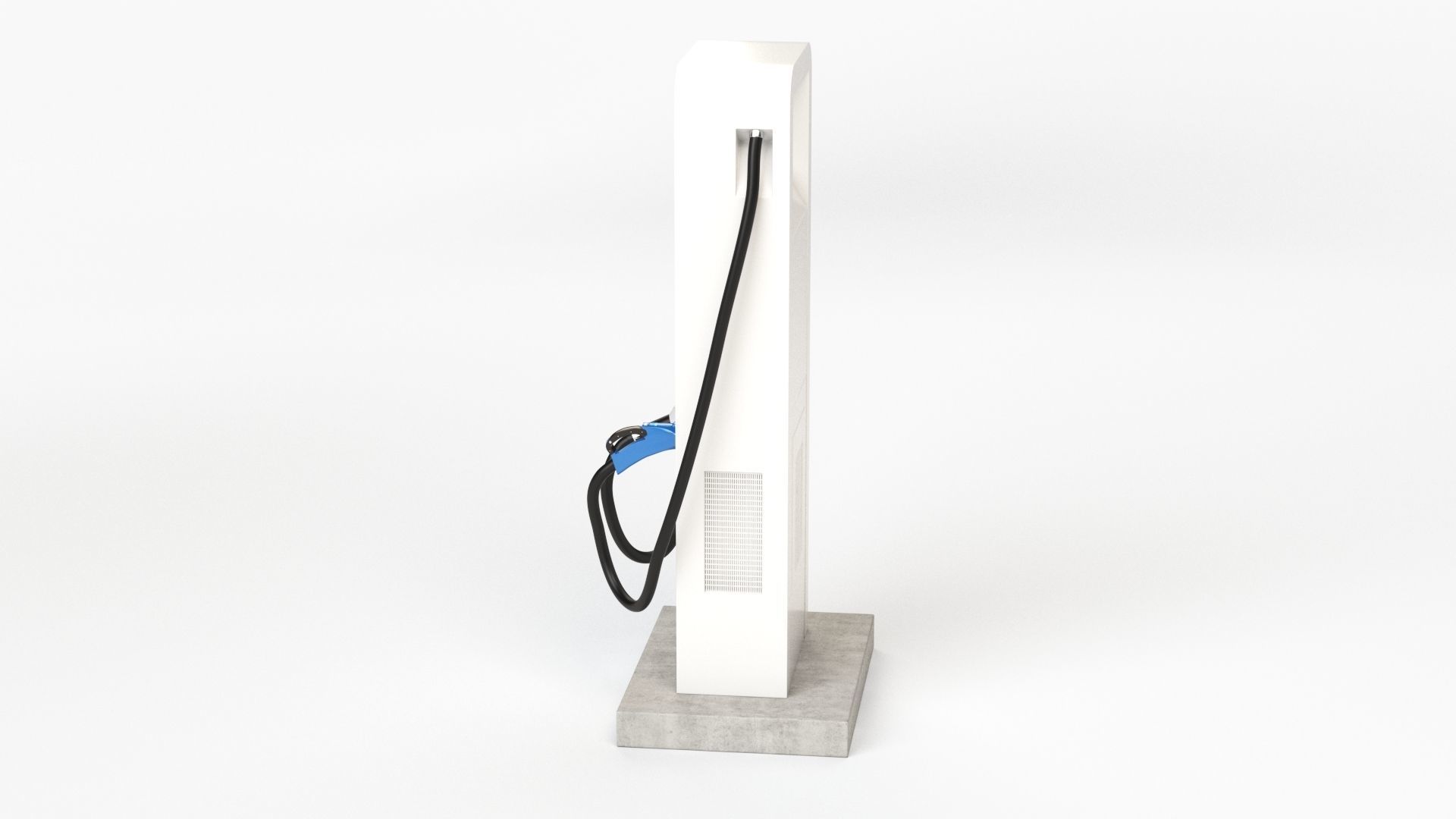 Electric Vehicle Charging Station Electrify America Part 1 3D model_28