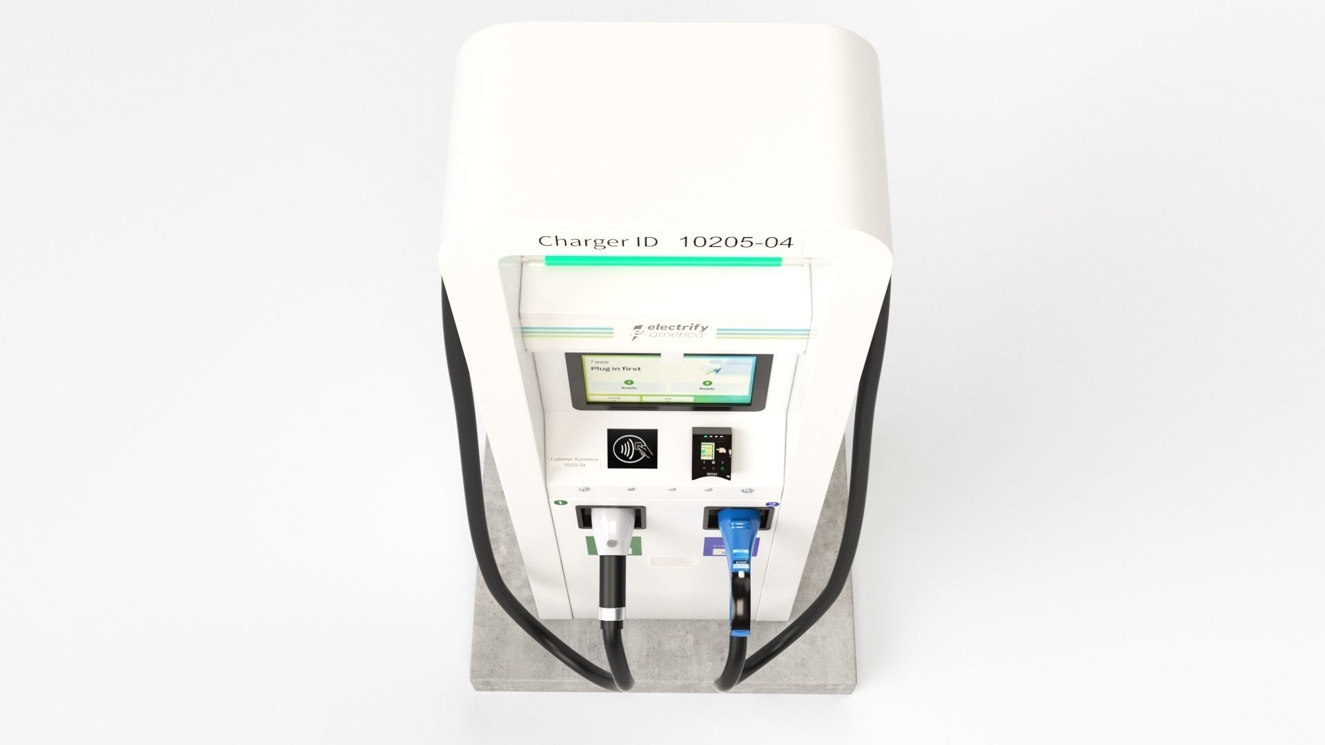 Electric Vehicle Charging Station Electrify America Part 1 3D model_14