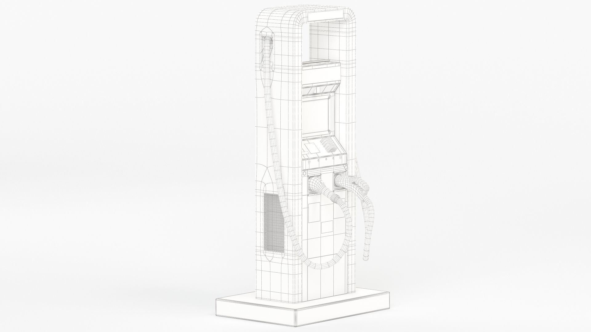 Electric Vehicle Charging Station Electrify America Part 1 3D model_8