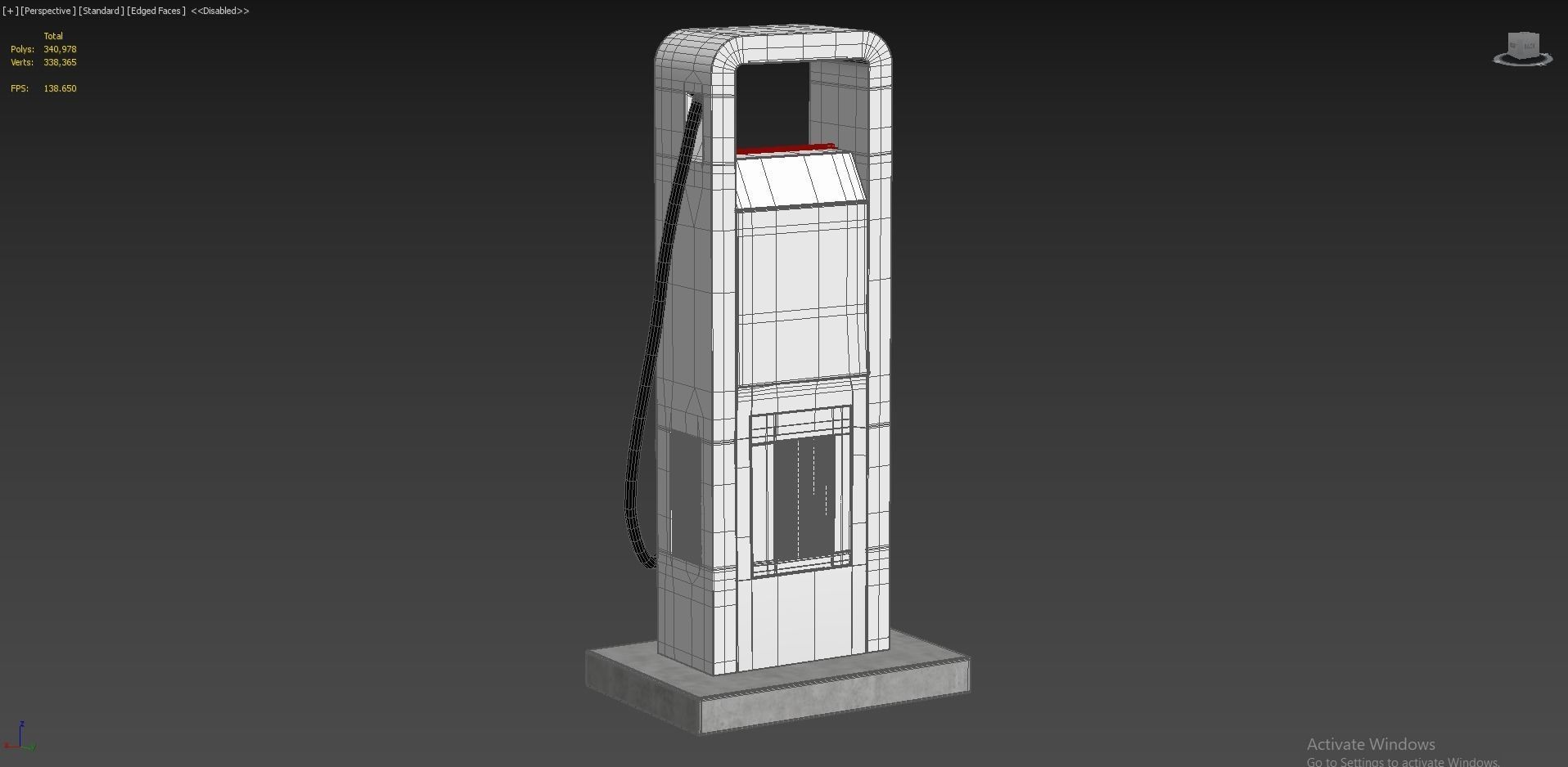 Electric Vehicle Charging Station Electrify America Part 1 3D model_5