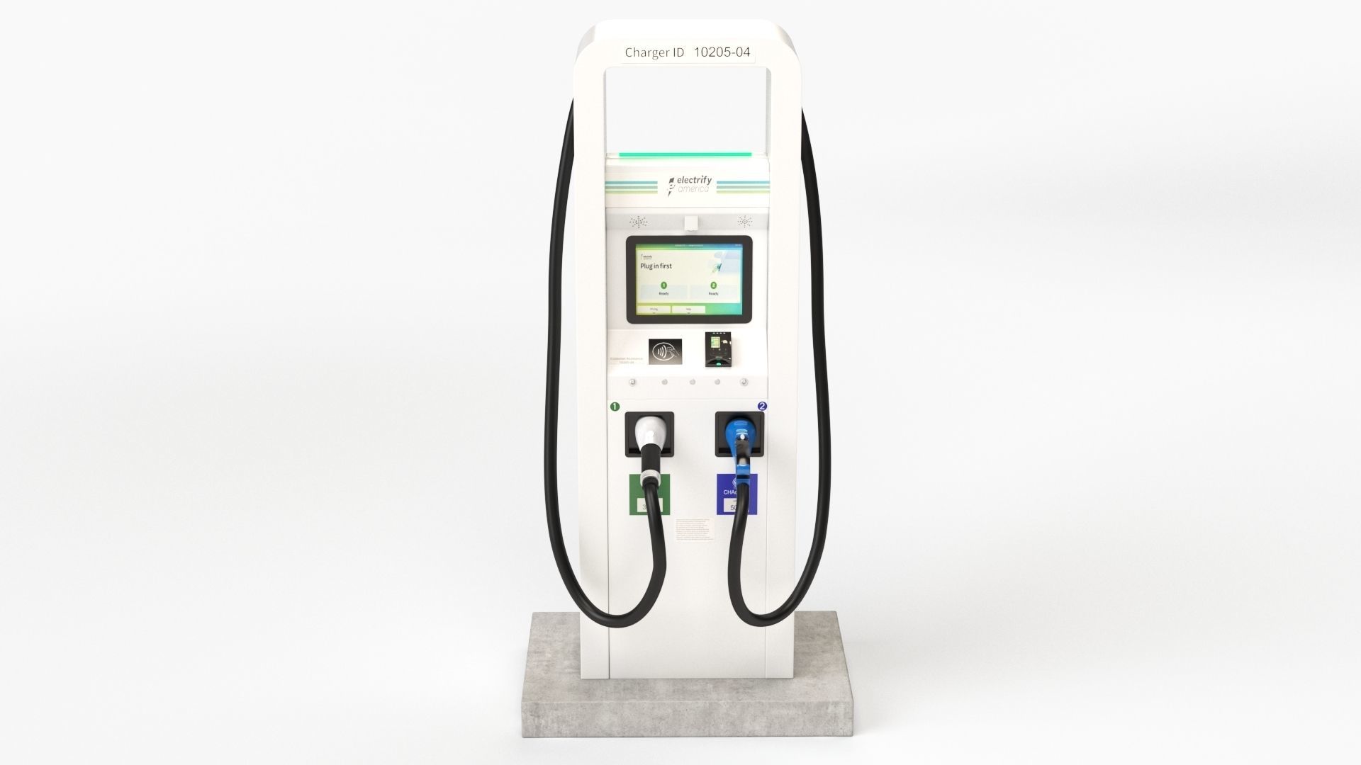 Electric Vehicle Charging Station Electrify America Part 1 3D model_10